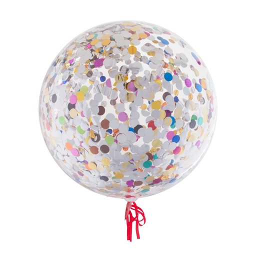 Bubbel ballon met confetti mix
