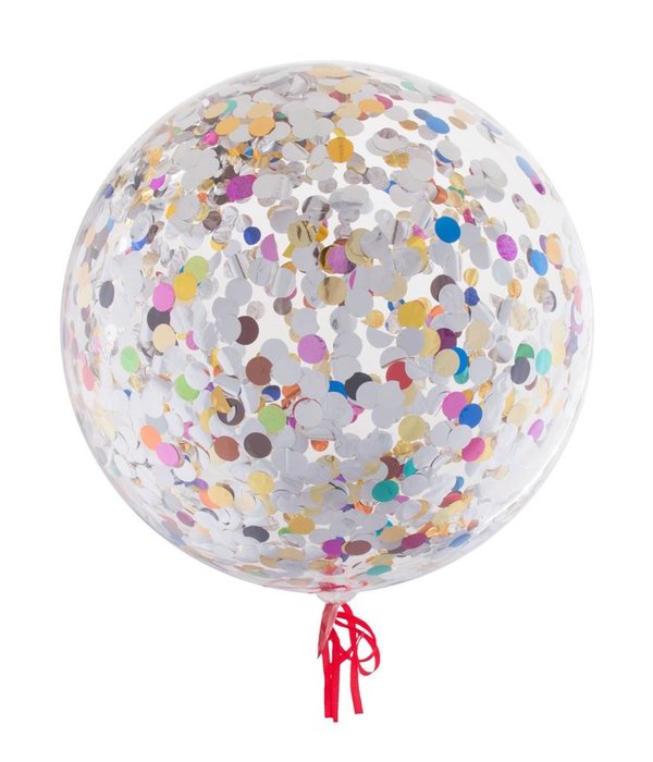 Bubbel ballon met confetti mix