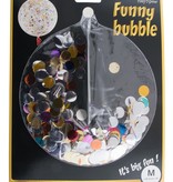 Bubbel ballon met confetti mix