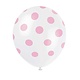 Ballonnen Wit Met Roze Stippen (6st)