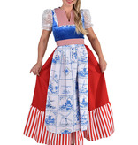 Delfts blauw Holland jurk lang