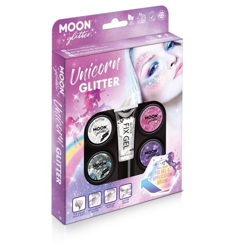 Moon Unicorn Glitter Set - 6 Delig