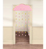 Deurdecoratie Geboorte Meisje Wolkje