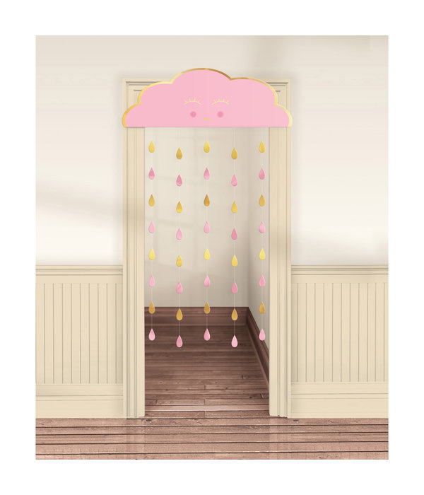 Deurdecoratie Geboorte Meisje Wolkje
