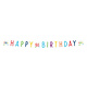 Letterbanner 50 Jaar Happy Birthday Confetti
