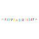 Letterbanner 30 Jaar Happy Birthday Confetti