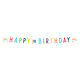 Letterbanner 18 Jaar Happy Birthday Confetti