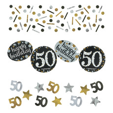 Tafelconfetti 50 Jaar Sparkling Goud (34gr)
