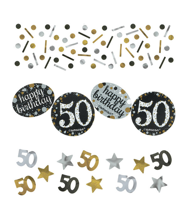 Tafelconfetti 50 Jaar Sparkling Goud (34gr)
