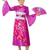 Geisha Jurk Meisje Met Waaier