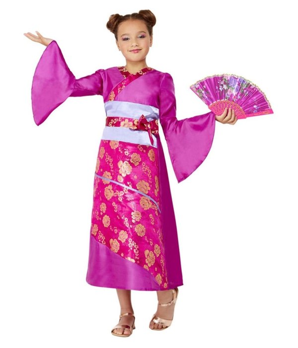 Geisha Jurk Meisje Met Waaier