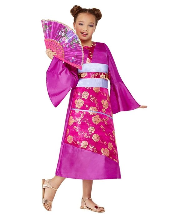 Geisha Jurk Meisje Met Waaier