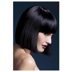 Professionele Pruik Kort Zwart Lola