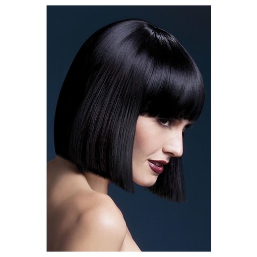 Professionele Pruik Kort Zwart Lola