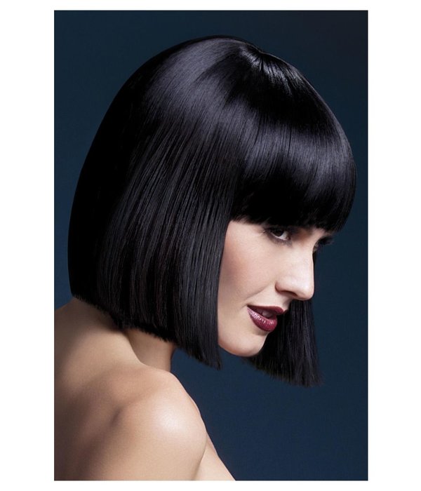 Professionele Pruik Kort Zwart Lola