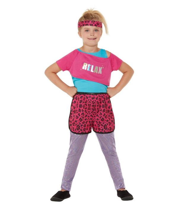 Workout Jaren 80 Outfit Relax Pink Kind