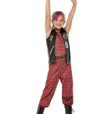 Punk Rocker Kostuum Meisje Tartan