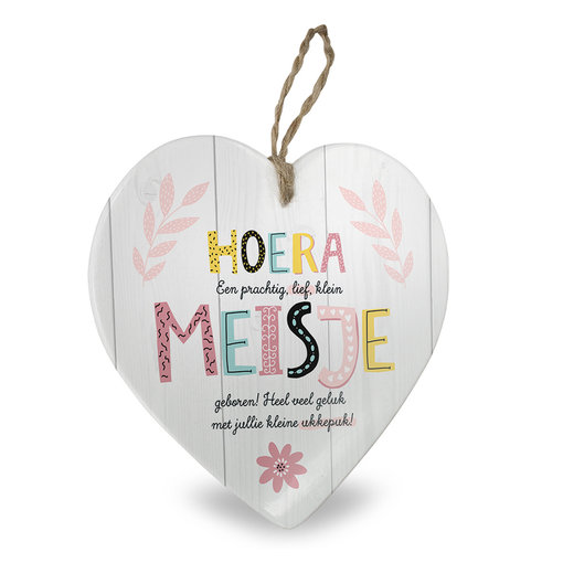 Cadeau Tegeltje Geboorte Meisje