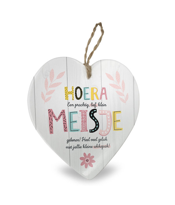 Cadeau Tegeltje Geboorte Meisje