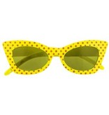 Rock 'n Roll Bril Fluor Geel