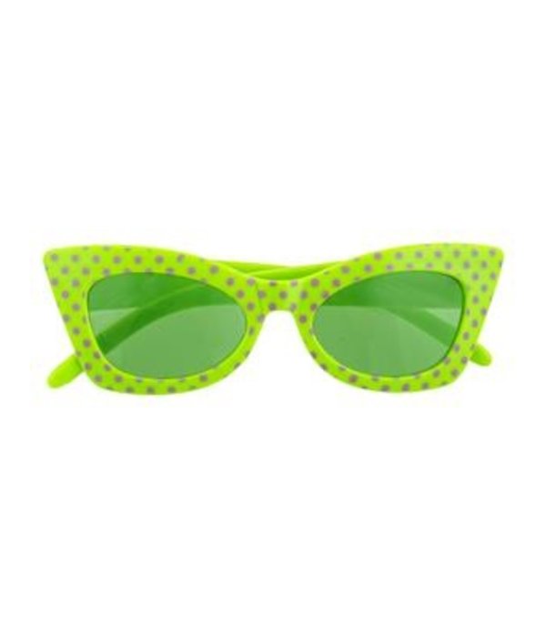 Rock 'n Roll Bril Fluor Groen