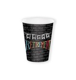 Drinkbekers Pensioen 'Happy Retirement' (8st)