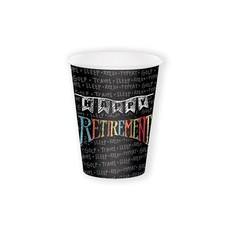 Drinkbekers Pensioen 'Happy Retirement' (8st)