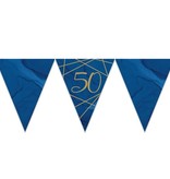 Vlaggenlijn 50 Jaar Navy Blauw/Goud - 3,7m