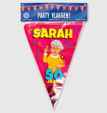 Vlaggenlijn 50 Jaar Sarah Cartoon (10m)