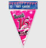Sweet 16 Vlaggenlijn Roze (10m)