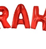 Folieballonnen Set Abraham Rood Groot