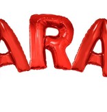 Folieballonnen Set Sarah Rood Groot