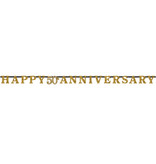 Letterslinger Happy Anniversary 50 Jaar Goud