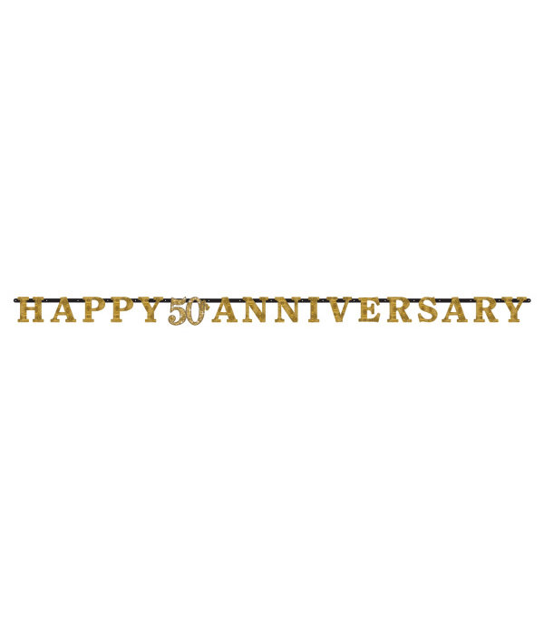 Letterslinger Happy Anniversary 50 Jaar Goud