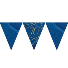 Vlaggenlijn 70 jaar Navy/Goud - 3,7m