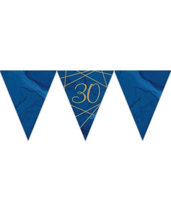 Vlaggenlijn 30 jaar Navy/Goud - 3,7m