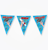 Vlaggenlijn Geslaagd Cartoon (10m)