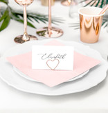 Plaatskaarthouders Roségoud Hartvormig (10st)