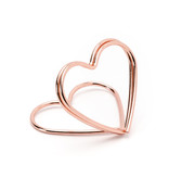 Plaatskaarthouders Roségoud Hartvormig (10st)