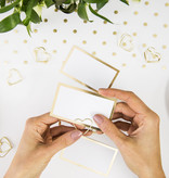 Plaatskaarthouders Goud Hartvormig (10st)