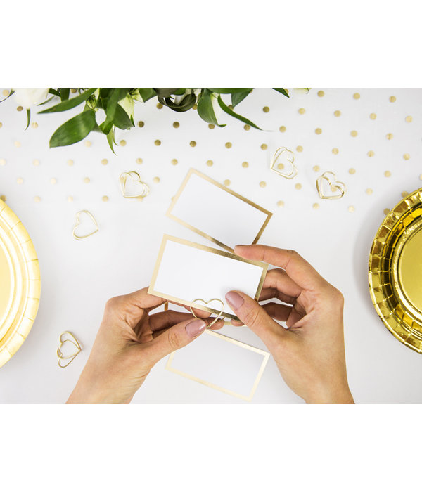 Plaatskaarthouders Goud Hartvormig (10st)