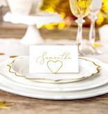 Plaatskaarthouders Goud Hartvormig (10st)