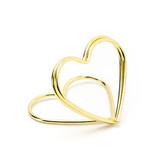 Plaatskaarthouders Goud Hartvormig (10st)