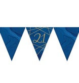 Vlaggenlijn 21 Jaar Navy/Goud - 3,7m
