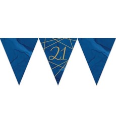 Vlaggenlijn 21 Jaar Navy/Goud - 3,7m