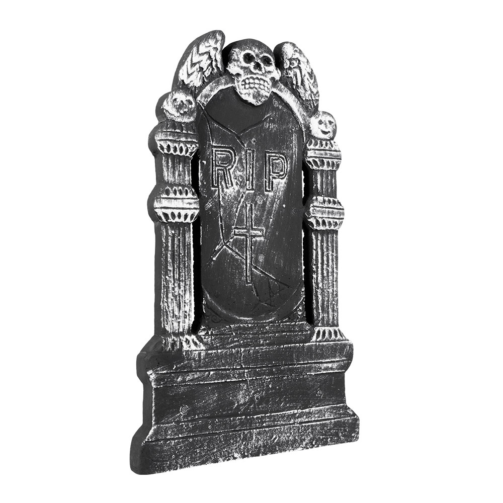 Grafsteen RIP Flying Skull - 50x30cm