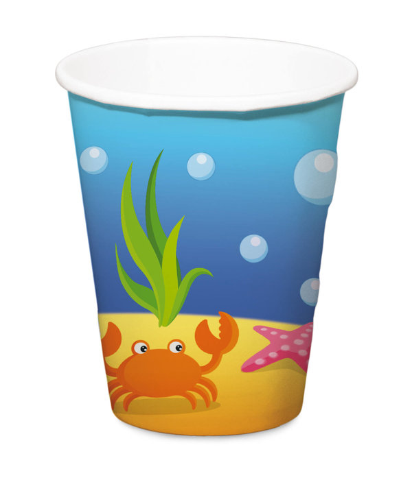 Feestbekers Zeethema (4st)