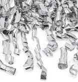 Confetti Kanon Slierten Metallic Zilver (80cm)