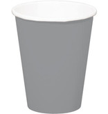 Zilverkleurige bekers 350ml (8st)
