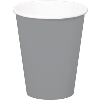 Zilverkleurige bekers 350ml (8st)